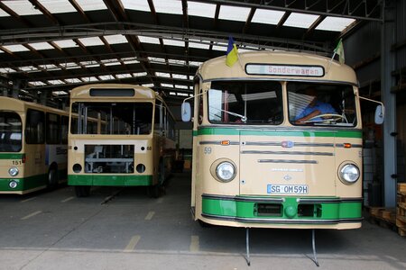 Trolley city bus service collect