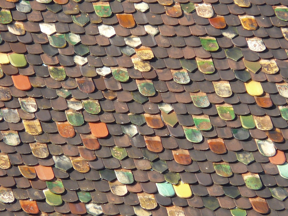 Roof roofing colorful