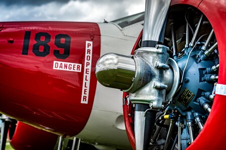 Classic propeller plane photo