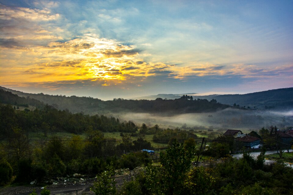 Sunrise landscape solar