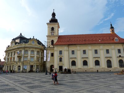 Hermannstadt architecture historic center photo