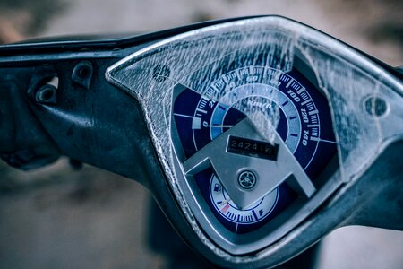 Broken close-up dashboard