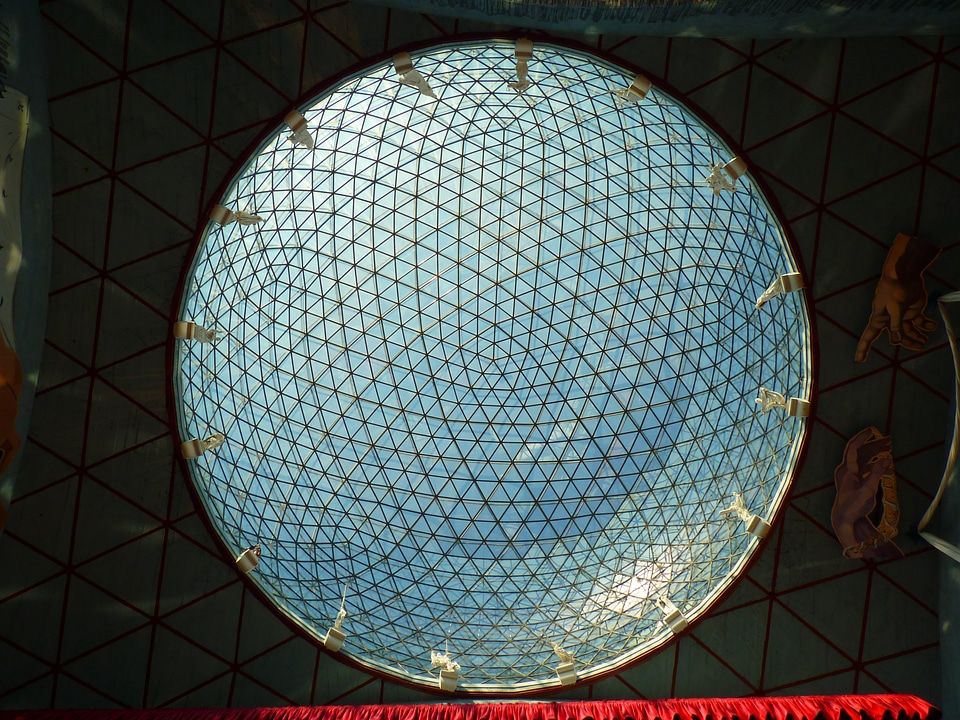 Glass dome dalí museum