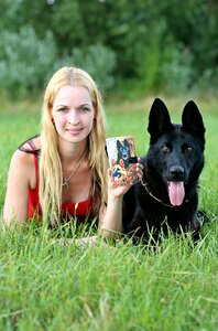 Blonde woman friendship nature