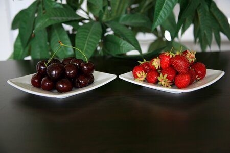 Plate fruits sweet photo