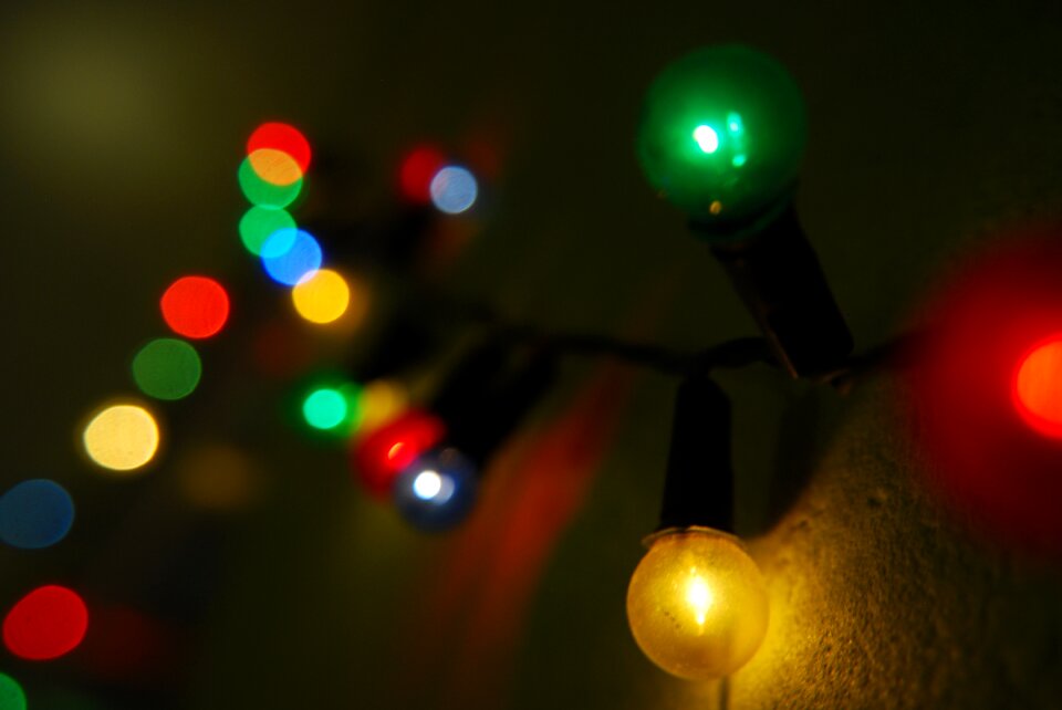 Color lights new year