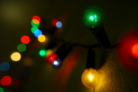 Color lights new year