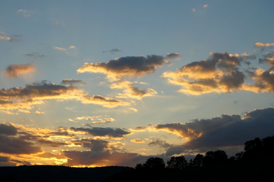 Clouds sky afternoon