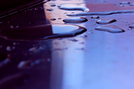 Color drops reflection