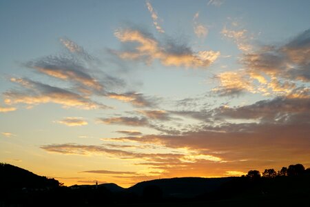 Sunset clouds sky photo