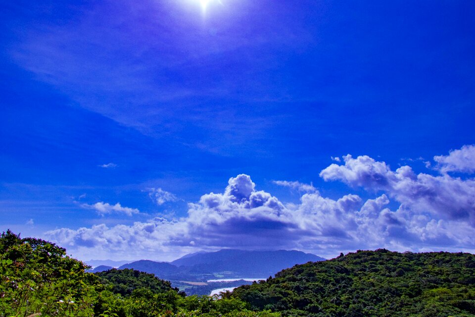 Landscape blue sky natural