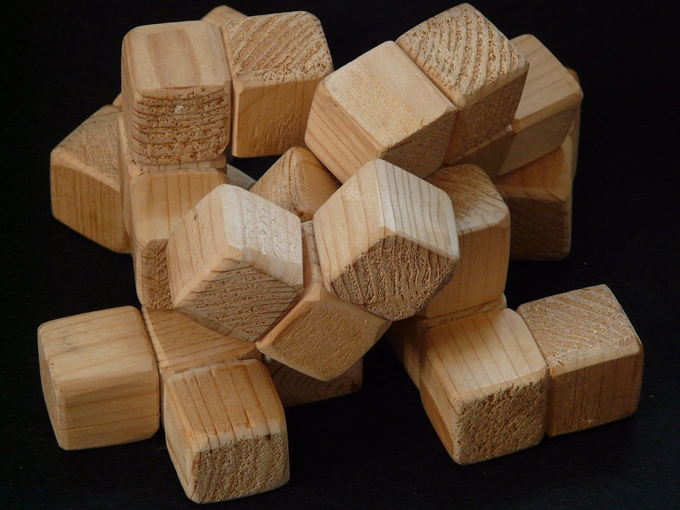 Cube wood wooden toys
