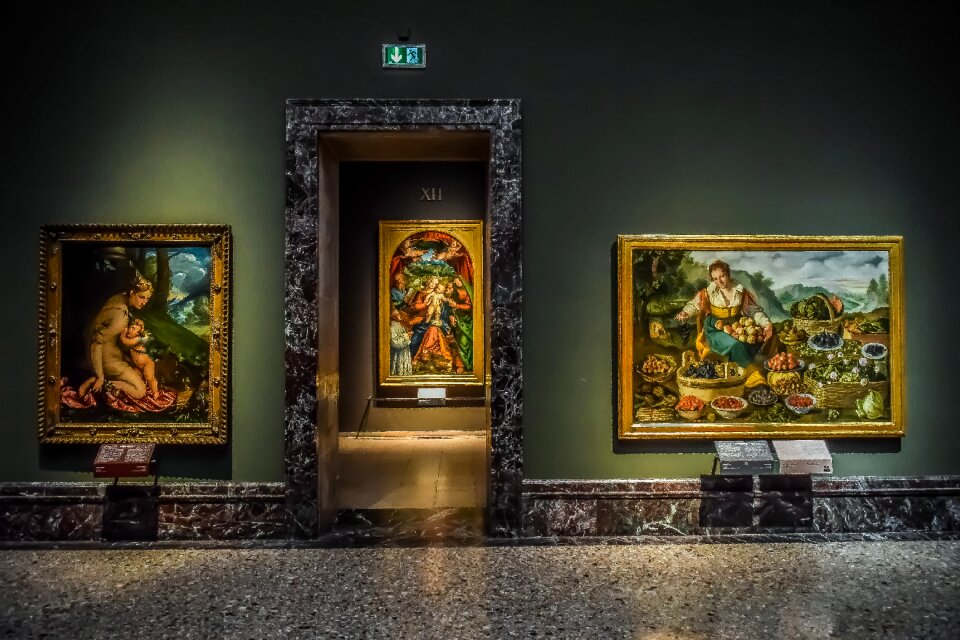 Interior gallery artwork