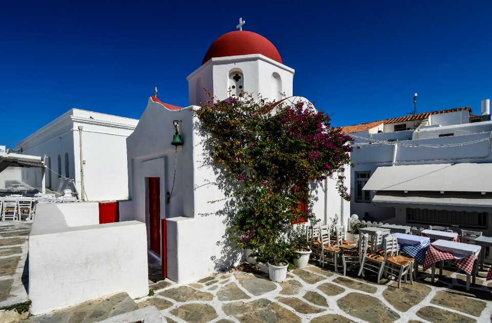 Blue white architecture photo