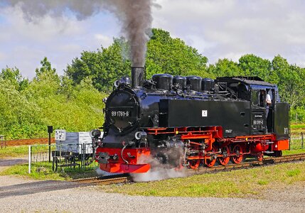 Historically tourism steam railway photo