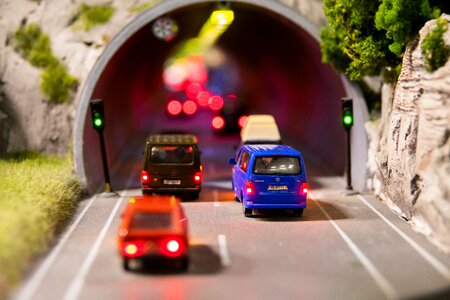 Miniature traffic lights travel