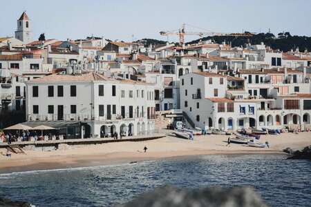 Mediterranean blue beach photo