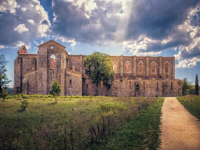 Building old abbey photo