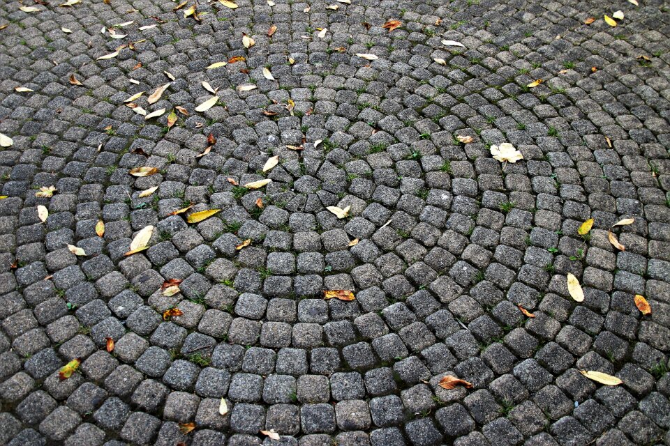 Walkway gray masonry
