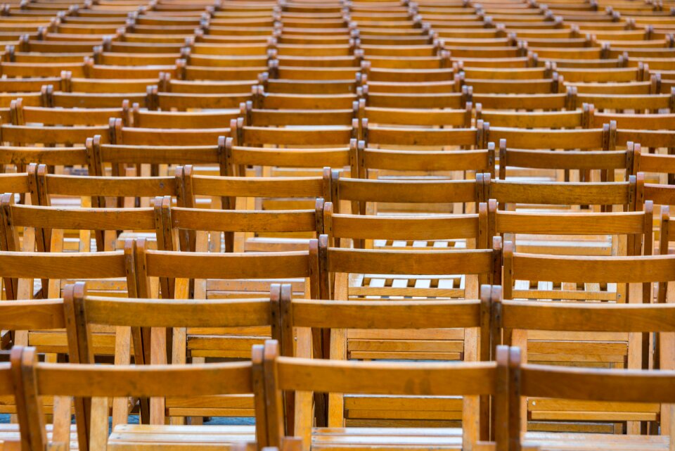 Audience seats seating