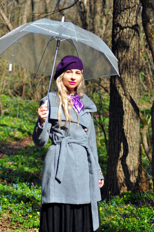 Beret gloves spring forest