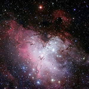 Eagle nebula ic 4703 fog photo