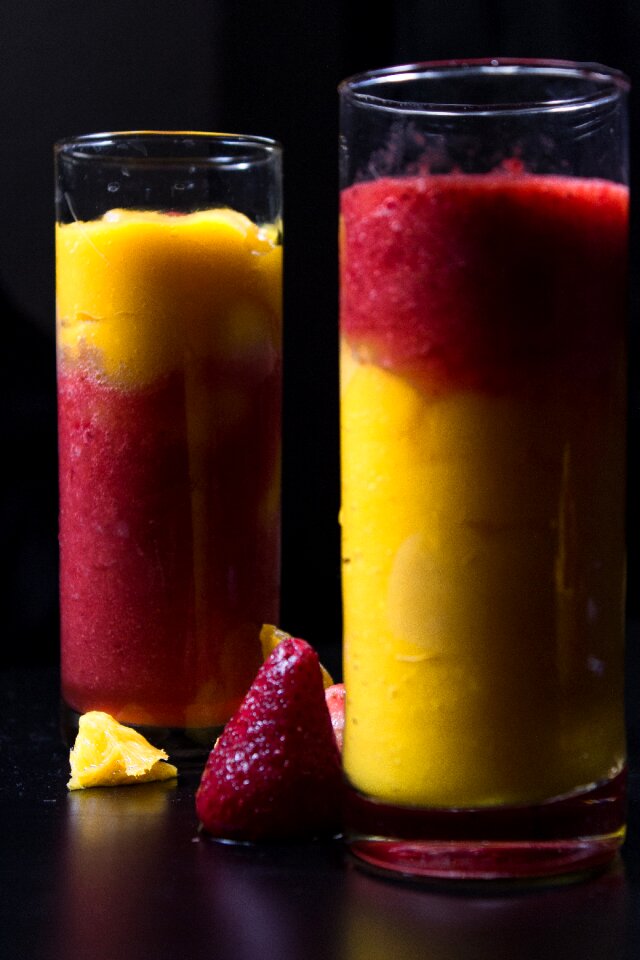 Glass fruits healthy