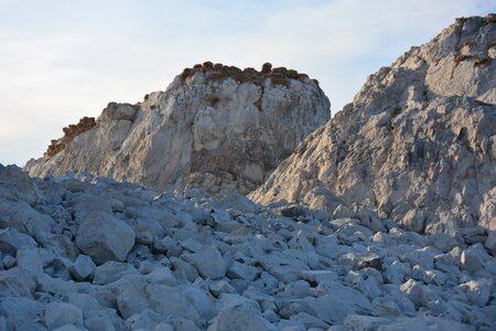 Salt lake rock nature
