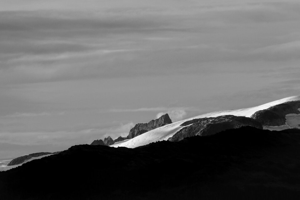 Nature snow hiking