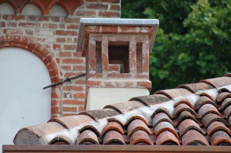 Roof tiles brick photo
