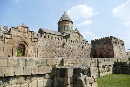 Cathedral tower wall photo