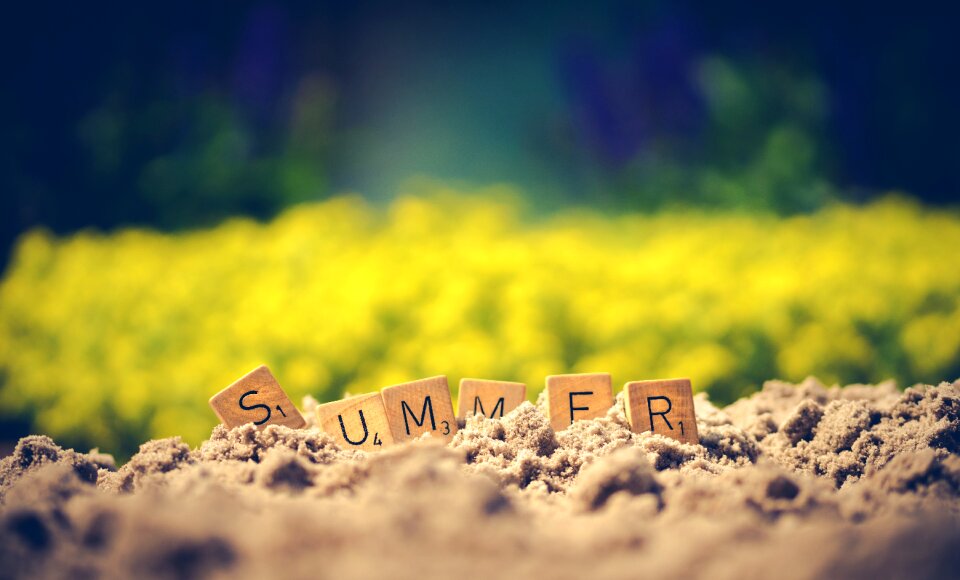 Letters holiday yellow