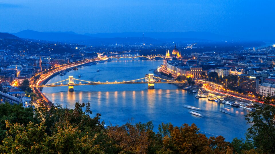 Széchenyi lánchíd the danube danube