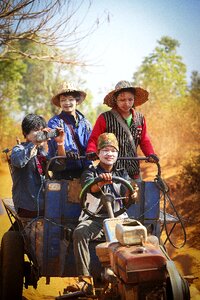 Landscape asia farmer