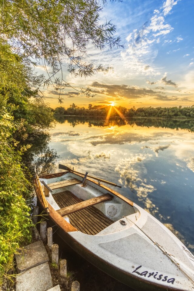Sunset water nature