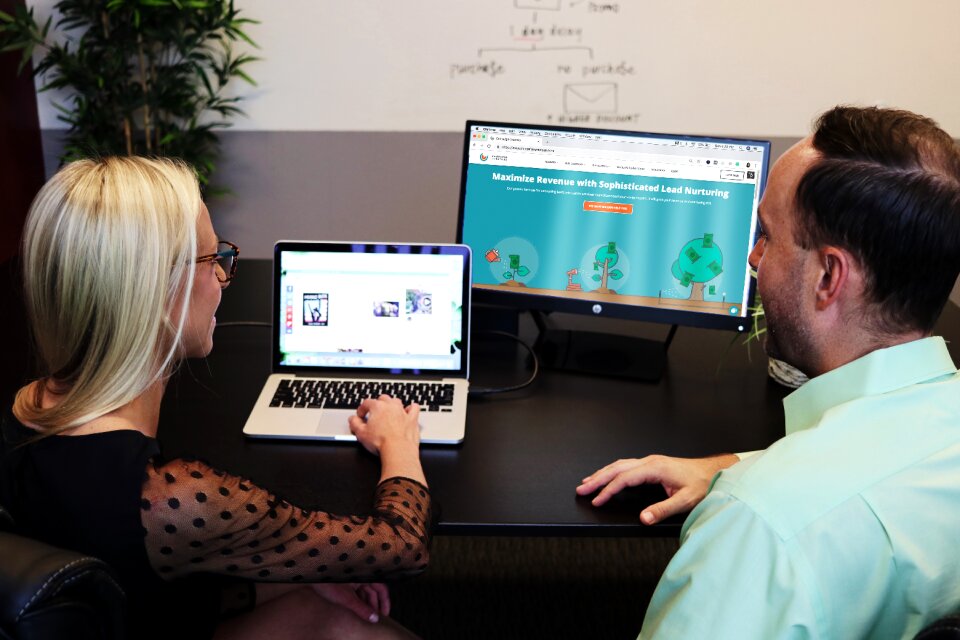 Business communication laptop