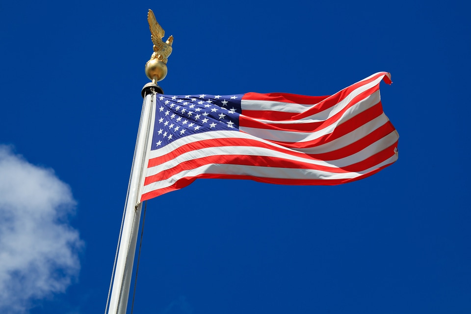 Flag united states july