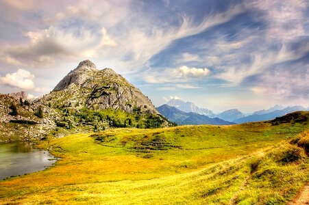 Mountains alpine nature photo