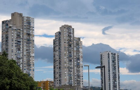 Skyscraper building architecture