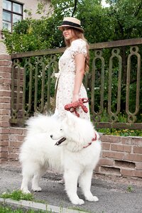 Animals love woman