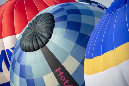 Flying floating colorful