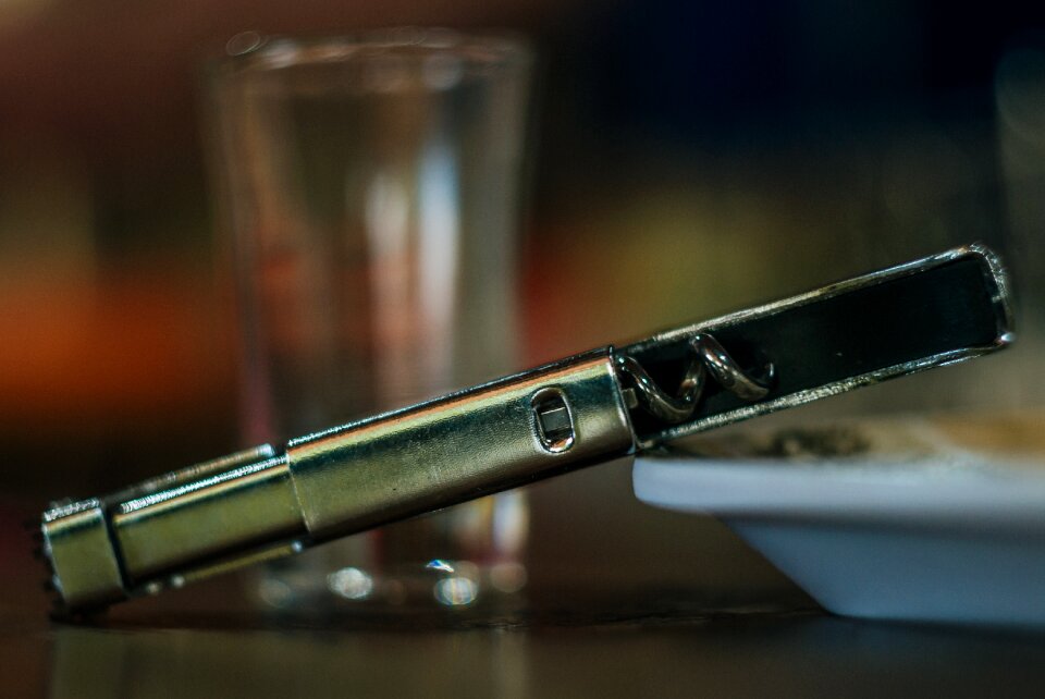 The stopper a glass of cyprus
