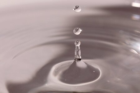 Liquid close up drops of water