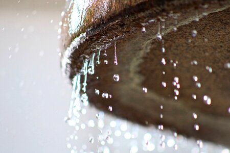 Wet drop of water liquid photo