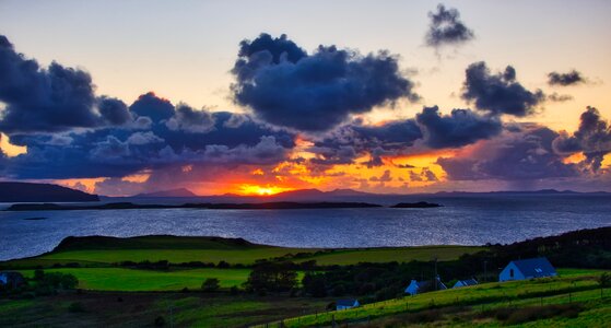 Landscape sunset nature photo