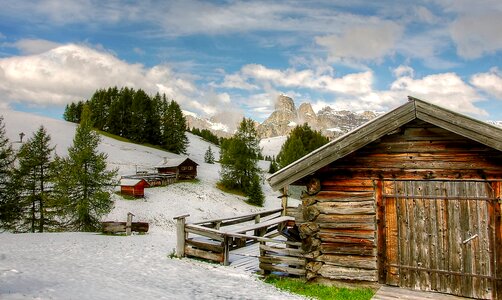 Snow nature landscape photo