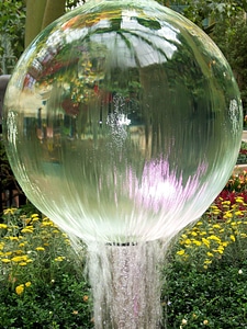 Fountain water globe photo