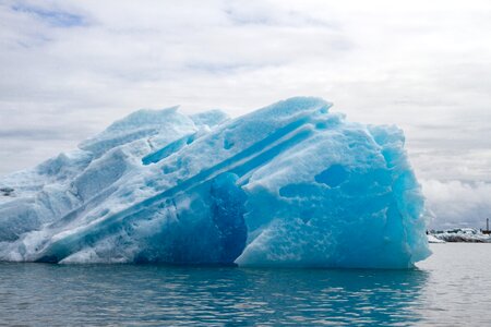 Blue ice cream iceberg photo