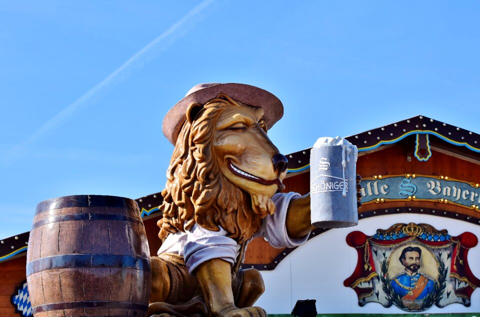 Barrel oktoberfest beer tent