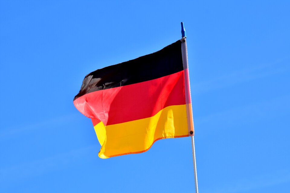 Black red gold germany flutter